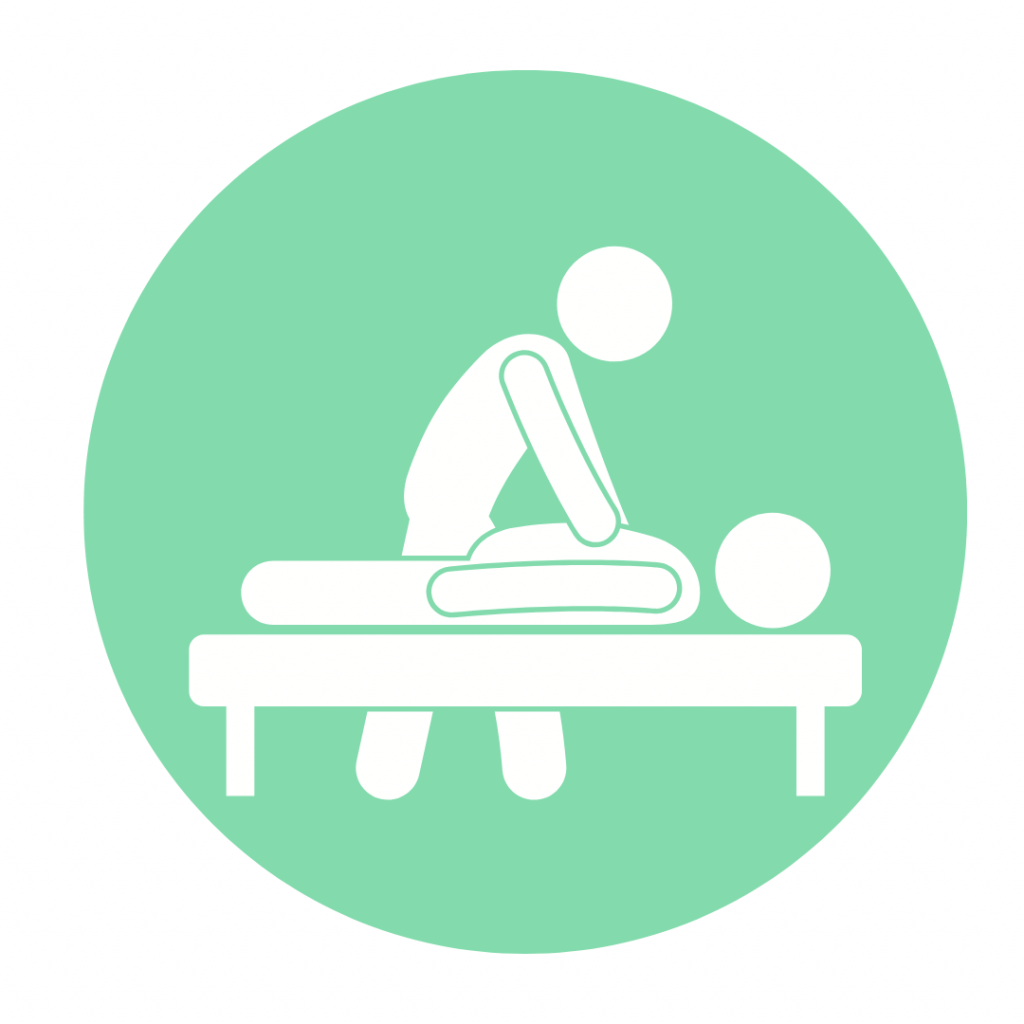 Graphic of chiropractor Petts Wood assessing a new client during their initial consultation