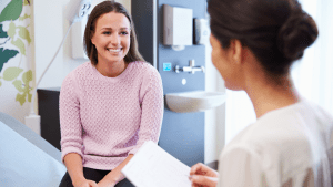 Bromley Chiropractor What Happens During Your New Patient Appointment Bromley Chiropractor: What Happens During Your New Patient Appointment! Bromley Chiropractor taking the history of a female new patient