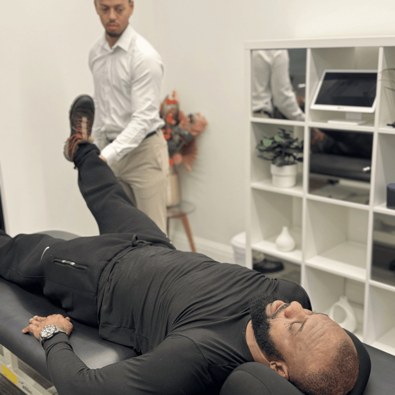 Physiotherapy Petts wood physiotherapist treating a patient
